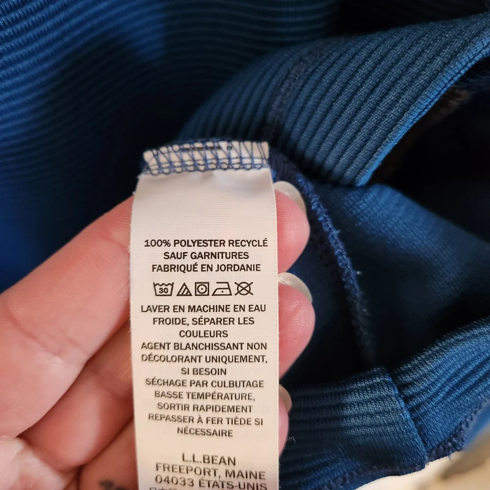 L.L. Bean Men's Slightly Fitted Hoodie VentureStretch W/Orange Trim Size L - Picture 7 of 8